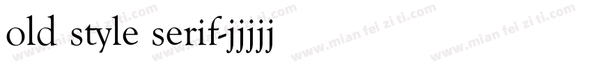 old style serif字体转换
